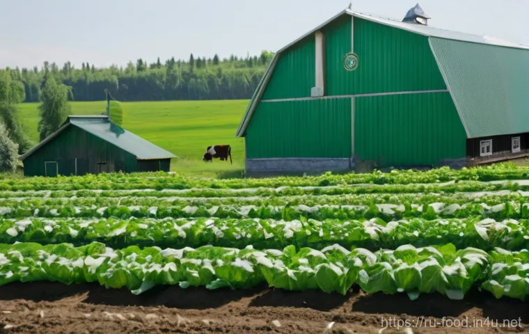 유기농 식자재 브랜드 추천 - **Prompt:** A cozy and brightly lit kitchen in a modern Russian home. A family, consisting of a moth...